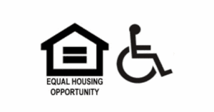 Equal Housing Opportunity and accessible facility icons.